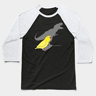 T-rex shadow - yellow parrotlet Baseball T-Shirt